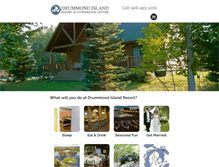 Tablet Screenshot of drummondisland.com